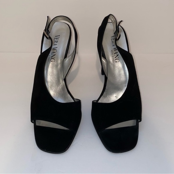 Vera Wang black suede heels - Picture 2 of 8